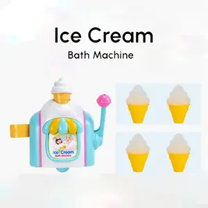Ice Cream Maker for Bathing, 1 Set Bubble Bath Toy, Bathroom Supplies, Bath Toys, Bathroom Accessories