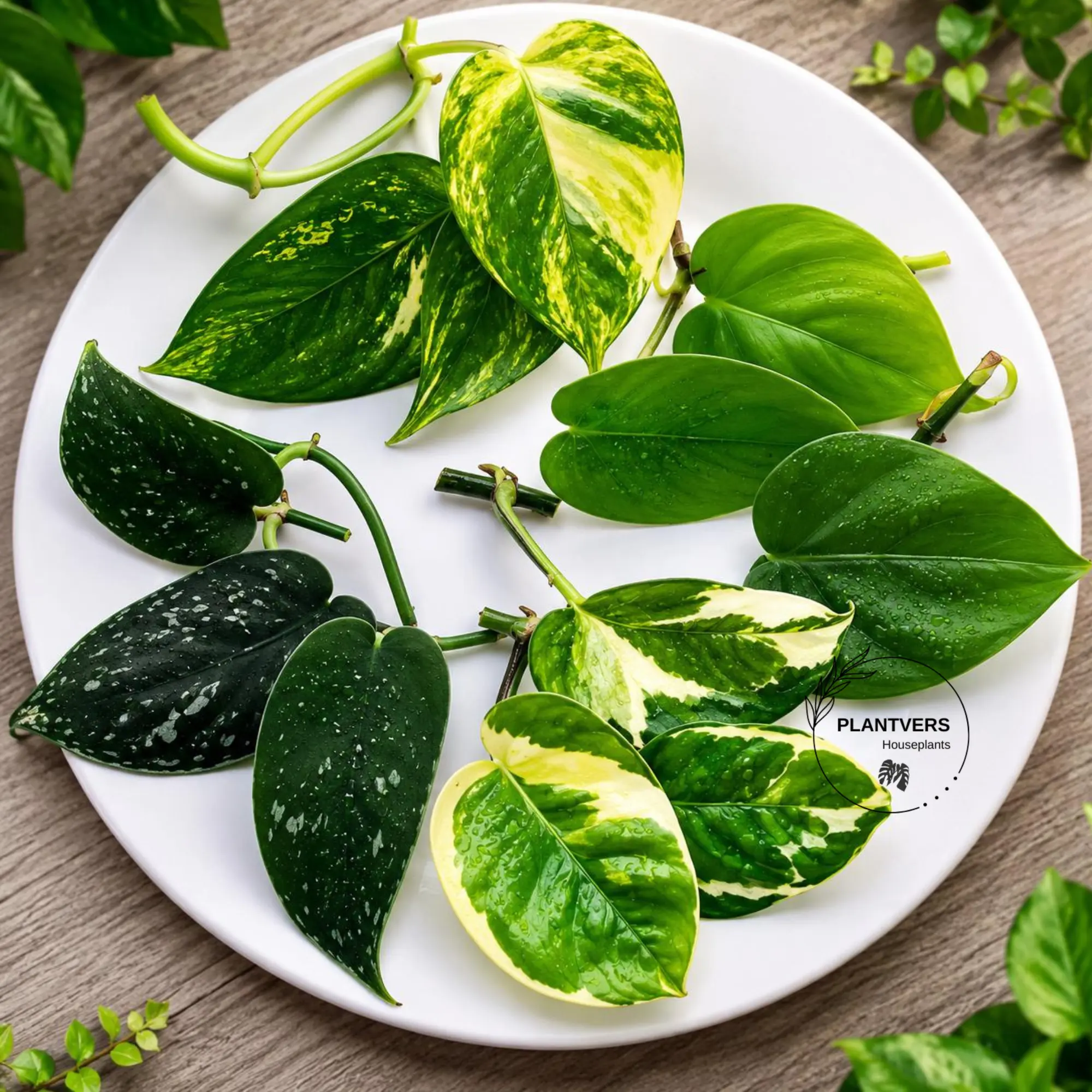 5 Live Plant Cuttings Bundle – Pothos & Philodendron Collection
