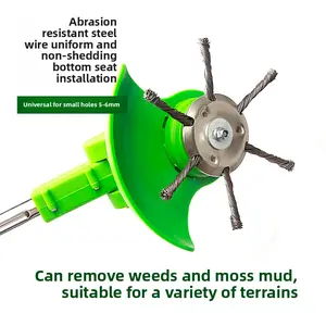 Lawn mower steel wire weeding wheel 6-inch  cutting head  cutter rust removal weeding head weeding disc garden accessories hole diameter universal grass trimmer accessory