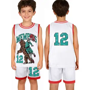 Kids Basketball Jersey Set #12 | Boys Athletic Tank Top & Shorts Outfit | Breathable Sportswear for Summer Play, Training & Casual Wear