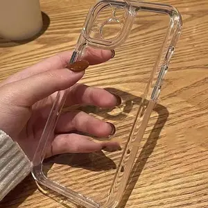 Clear TPU Phone Case, Casing, Anti-drop Shockproof Phone Protective Cover, Phone Accessory Compatible with iPhone 11 12 13 14 15 Pro Max