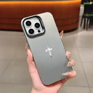 Cross Pattern Phone Case, Anti-drop Cellphone Protective Case, Total Protective Shockproof Mobile Phone Cover for iPhone, Casing