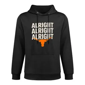 Men's Casual Graphic Hoodies with Alright Texas Longhorn Logo Print,Men's Fall Outfits,Long Sleeve Sweatshirts with Pocket,Comfort Fit Athletic for Streetwear,Gym,Workout,Christmas,Birthday Gift for Dad,Husband,Boyfriend,Versatile Top for Spring, Autumn