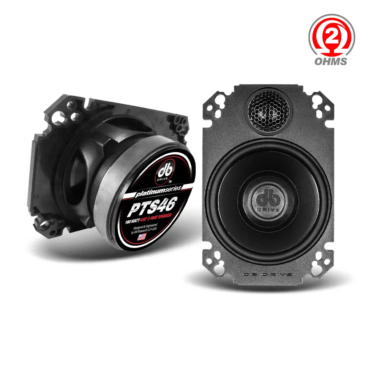 PTS46 : 4"×6" 2-Way Loudspeaker (1 Pair)