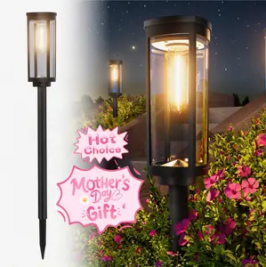 [Mother's Day Gift] Elegant Solar Pathway Lights Modern Luxury | Easy Installation, Auto On/Off & IP65 Waterproof | For Garden, Yard & Driveway, Outdoor Solar Lighting, Decorative & Rechargeable