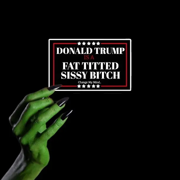3 ANTI TRUMP Vinyl Waterproof Stickers 4”x2”
