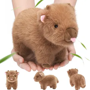 Highland Cow Stuffed Animal, Scottish Cow Plush Toy 9.4 Inch Mini Travel Size, Soft Realistic Baby Cow for Toddlers, Gift for Kids Boys Girls OUOZZZ