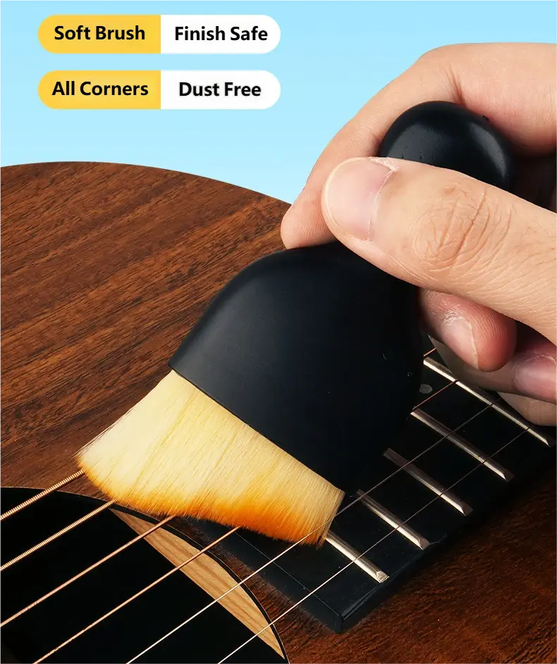 Professional Musical Instrument Cleaning Brush: Dusting Brush for Guitar Bodies, Piano, Violin, and Guzheng — Maintenance & Care Tool