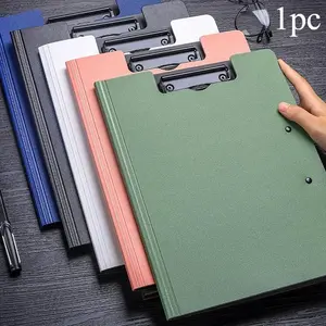 A4 File Folder, 1 Count Multi-purpose File Clipboard, Memo Clipboard, Double Clip Test Paper Storage Organizer, School Supplies, Office Supplies, Paper Organizers