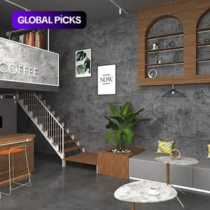 Cement Texture Wallpaper Roll, Decorative Wallpaper, Self-Adhesive Removable Wall Sticker, Modern Home Decor for Bedroom & Living Room, Interior Walls, Easy Peel-And-Stick #GLOBAL PICKS