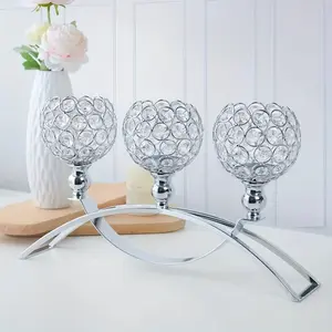 3 Arm Metal Candelabra Centerpiece for Kitchen Table Home Decor Home Accessories Wedding Party Anniversary Christmas Decoration Home Goods