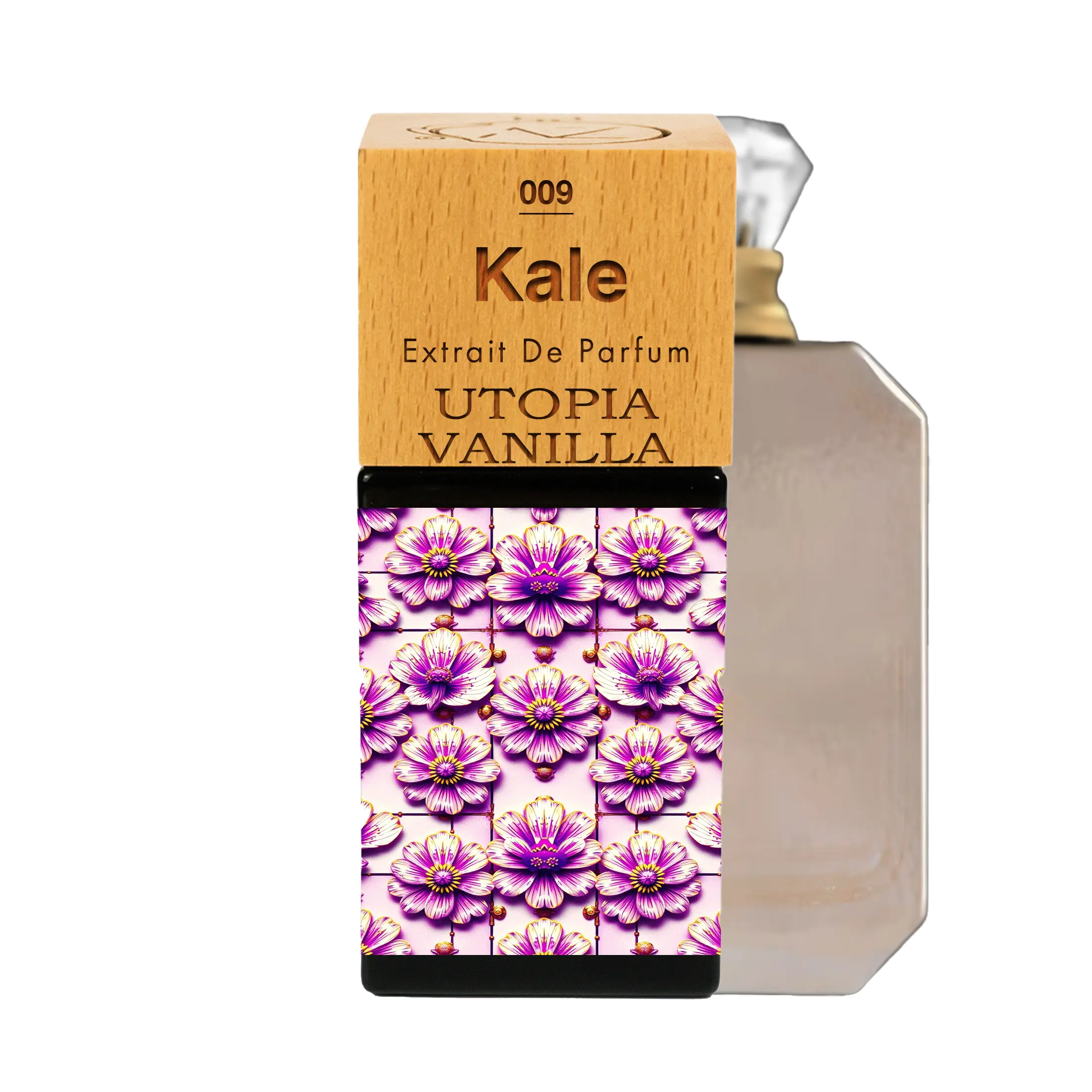 Kale N°09 | Coconut Milk, Honeysuckle, Pear Blossom, Italian Lemon; Tuberose, Jasmine Sambac, Gardenia, Ambrette (Musk Mallow); Bourbon Vanilla, Sandalwood, Musk, Patchouli. Home fragrance