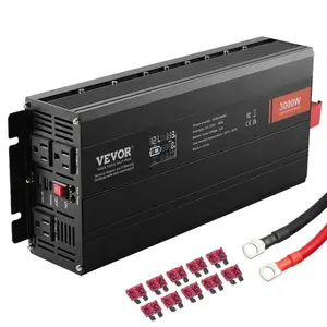 VEVOR Modified Sine Wave Inverter, 1500W, DC 12V to AC 120V Power Inverter with 2 AC Outlets 2 USB Port 1 Type - C Port 6 Spare Fuses, for Small Home Devices like Smartphone Laptop, CE FCC CertifiedVEVOR Super Brand Day
