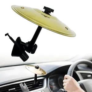 Car Drum Set Mini Accessories with Bell, Easy Installation, Durable Car Percussion Instrument, Suitable for All Cars, Perfect Gift