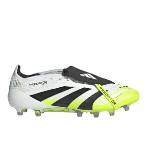 adidas Mens Predator Elite Fold-Over Tongue Artificial Grass Soccer Cleats  - White, Yellow