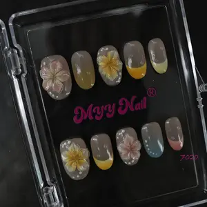 .DP.7020.Handmade 3D Carved Wearable Nail