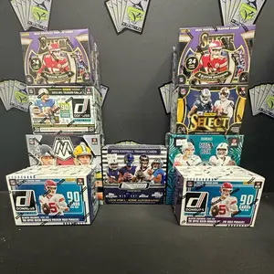 Break #431 2x 2025 Select Blaster Box, 2x 2025 Donruss Blasters, 1x 2024 Illusions mega, 1x 2024 Mosaic Mega, 1x 2023 Topps Composite Mega, 1x 2023 select Blaster, 1x 2023 Donruss Blaster- All cards ship.