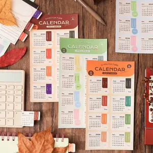 2026 Calendar Stickers 2 sheets Vintage Gold Foil Notebook Planner Index Stickers Yearly Monthly Planner To Do List Bookmarks