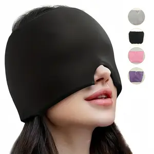 Reusable Gel Head Ice Cap with Cold Compression - Hot Cold Therapy Wrap, Migraine & Eye Puffiness Relief Mask, Unisex Home & Party Gift Supply