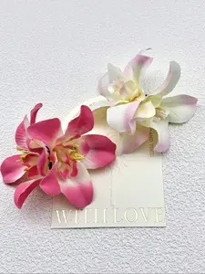 2pcs Artificial Flower Decor Hair Clip Set Synthetic Claw Clip Hair Accessories For Women Girls Gifts Valentine's Day Valentines Claw Clips Hair Claws Hair Barrettes, School Stuff