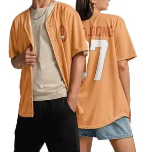 Color Chibi Name Concert Unisex Baseball Jersey – Casual Sportswear for Couples, 90s Vintage Style, for Sports & Outdoor Activities