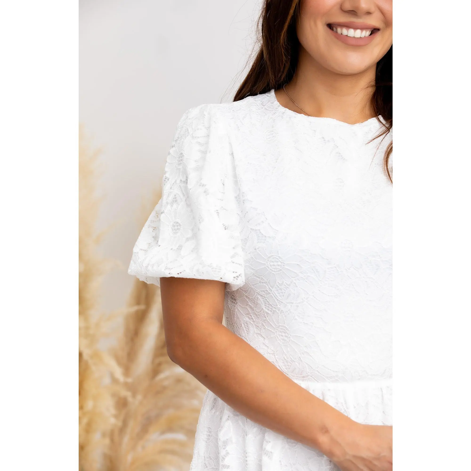Modest White Lace Midi Dress  Myla Lace Midi - TikTok Shop