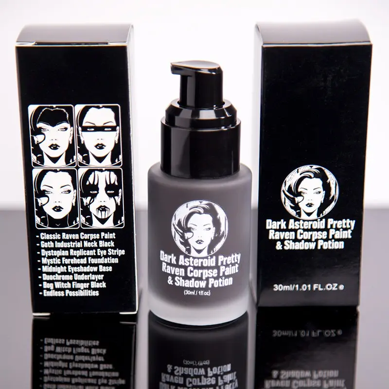 Raven Corpse Paint & Shadow Potion by Dark Asteroid Pretty breathable coverage - full coverage Cosmetic, breathable coverage Gentle Makeup Concealer Foundation