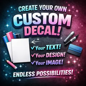 Custom Decals - Create Your Own Text Design & Image Endless Possibilities Personalized Stickers