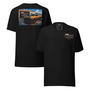 180g[100%cotton]Men's Short-Sleeve Round-Neck Burnt Orange 74 Elco Casual Sheer Soft Cotton T-Shirt, Shortsleeve