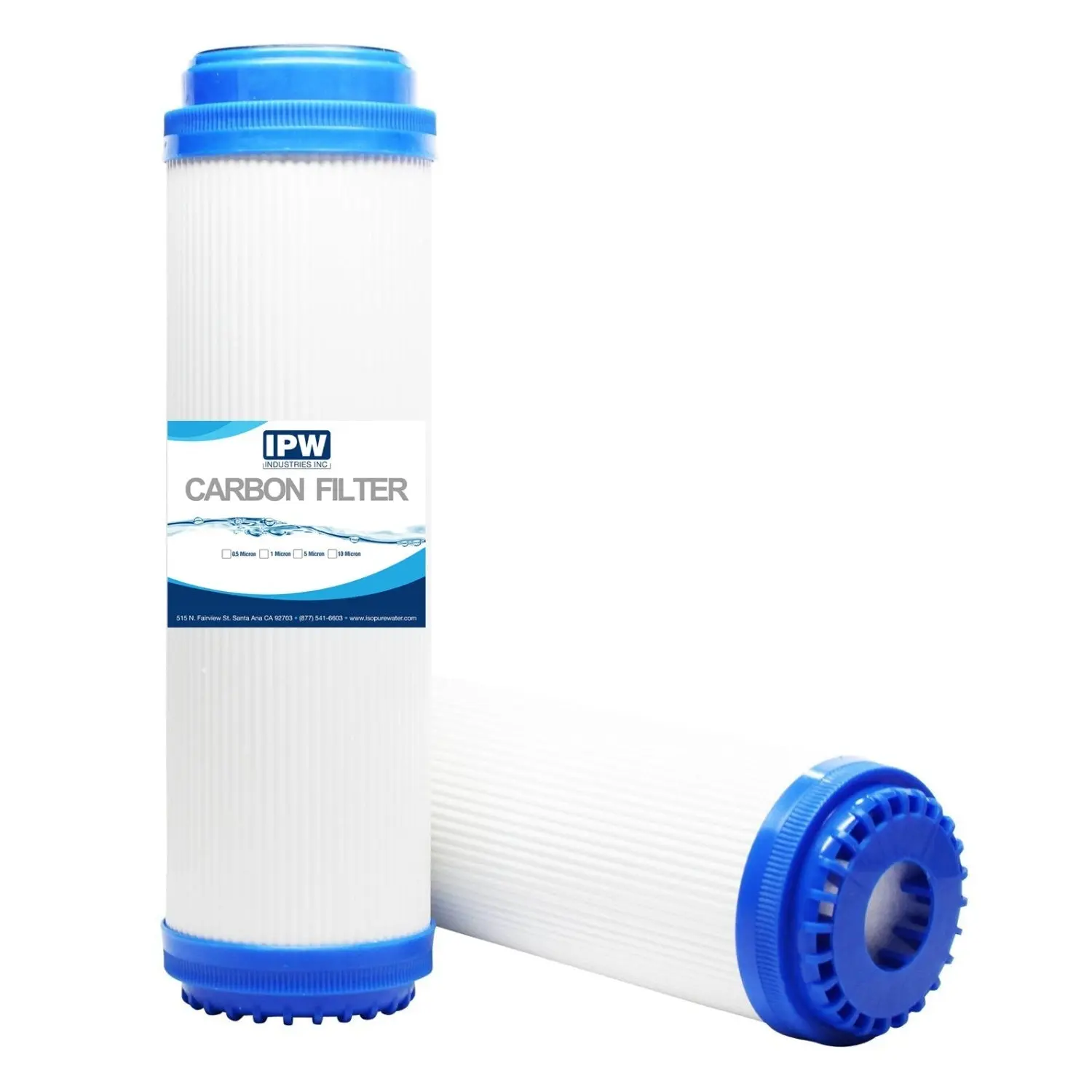 IPW Industries Inc - Coconut Shell Granular Activated Carbon (GAC) 10" x 2.5" Filter