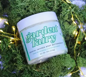 Garden Fairy Body Buttercream Moss Agate Crystal Infused
