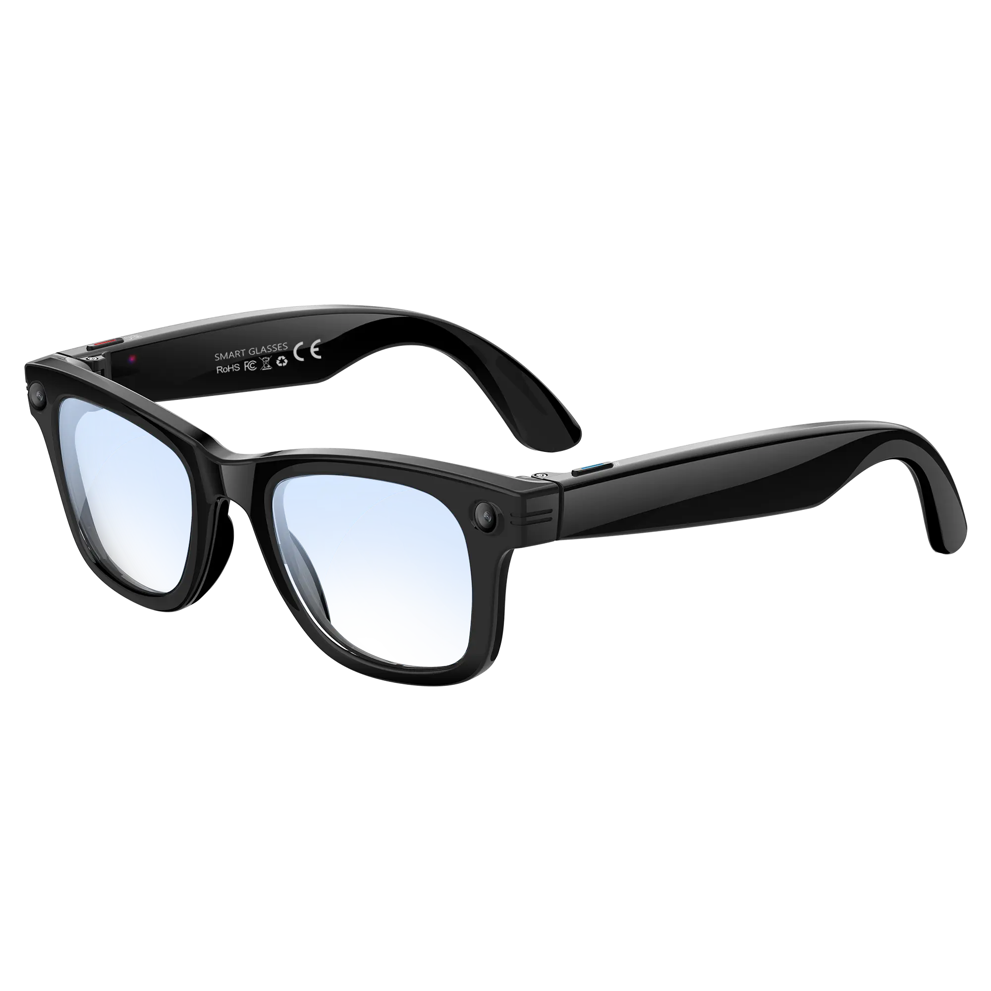 Unisex Adult Wireless Wearable Smart Sunglasses - Voice Wake-Up, 8MP 2K HD Camera, AI Photo Recognition, Smart Translation, IP66 Waterproof, Bluetooth 5.3, 12+ Hours Battery Life, Magnetic Charging, Phone Call Support