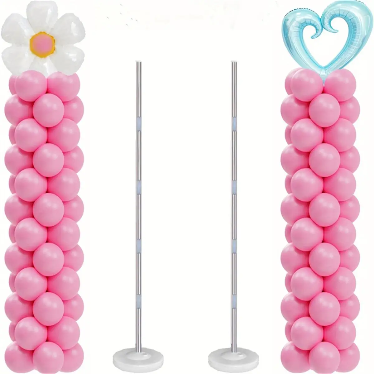Balloon Stand, 2 Sets Adjustable Balloon Stand Kit, Reusable Balloon Stand, Party Supplies, Versatile Use Wedding Birthday Party Decoration Accessorie