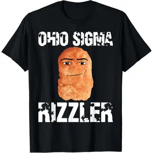 Ohio Sigma Meme T-Shirt – Popular Internet Funny Memes Graphic, Casual Style for Daily Wear
