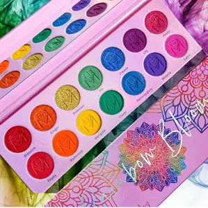 Ruby May Rainbow Bloom Eyeshadow Palette - 14 Pressed Pigments - Makeup