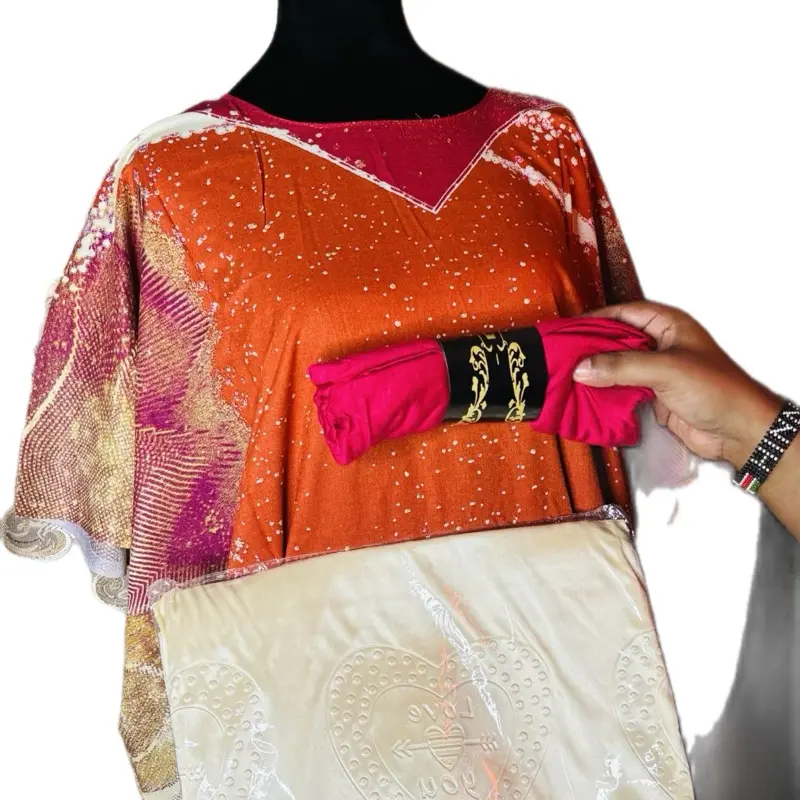 Batti with scarf and skirt