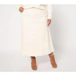Me by Jennie Garth Dune Petite Color Denim Midi Skirt