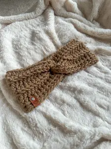 Chunky Crochet Ear-warmer / Headband - XL Adult