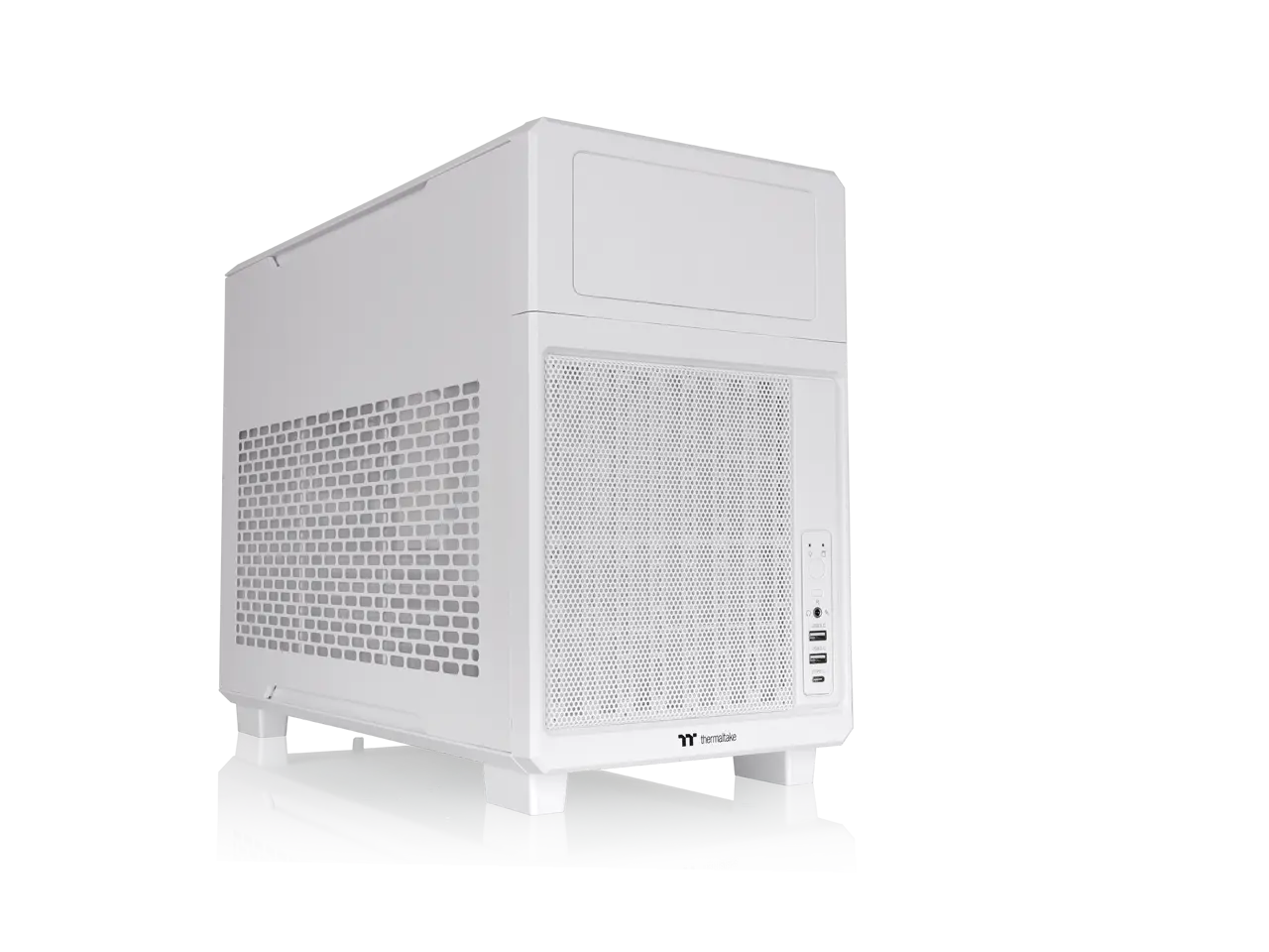 Thermaltake TR200; Micro Chassis; 1x120mm PWM Fan Included; mATX/mITX Support; 360mm Radiator Support; 365mm GPU Clearance; 258mm PSU Clearance; 175mm Air Cooler Clearance; 5.25" Bay Support; Snow; CA-11L-00S6NN-00
