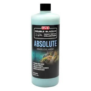 P.S. Double Black Renny Doyle Collection Absolute Rinseless Wash - Non-Impregnant, Non-Impregnant Based, Removes Grease & Slime, 1.5L Bottle