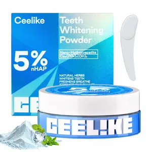 CEELIKE Teeth Whitening Powder 5% nHAP Nano-Hydroxyapatite Strengthens Teeth Natural Whitening Fresh Breath Oral Care