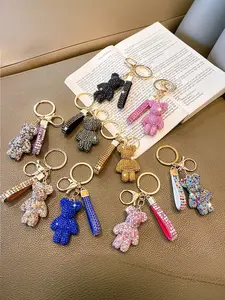 Creative Internet-Famous Crystal Bear - Car & Bag Charm Accessory, Keychain Bag Pendant, Gift for Women, Valentine's Day or Birthday