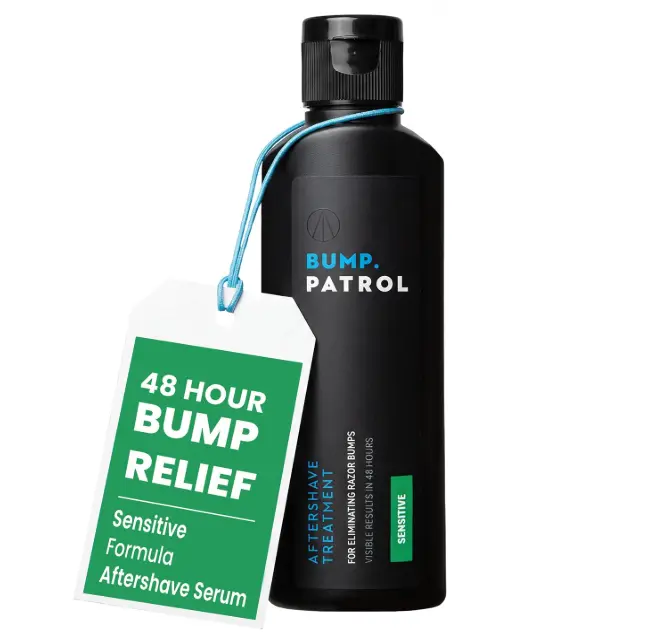Bump Patrol Sensitive Aftershave Treatment Serum - 2 fl oz | Alcohol-free serum helps reduce razor bumps, ingrown hairs, and shaving irritation. Gentle formula for sensitive skin.