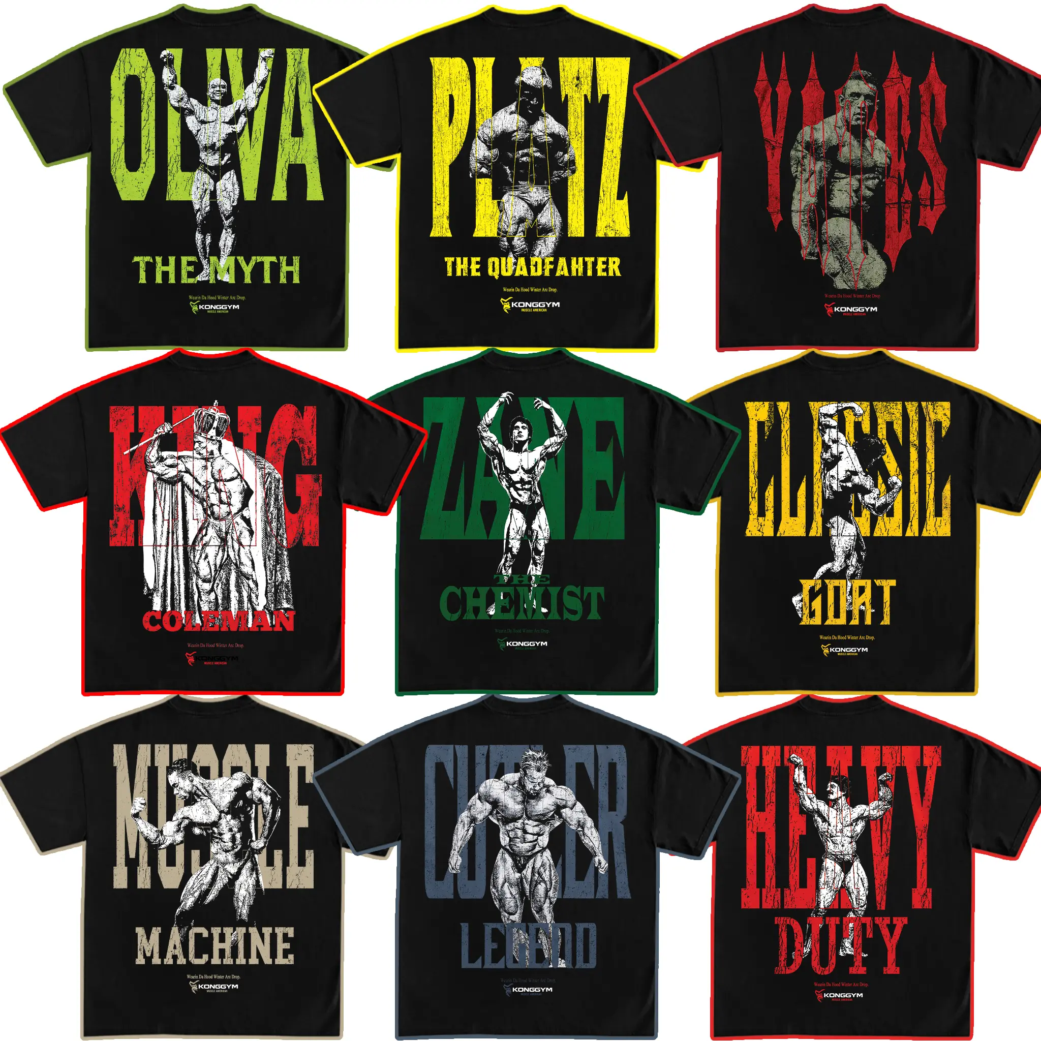 [Collection] Bodybuilding Old School Collection T-shirt, Mr.Olympia Bodybuilding, Classic Men's Physique, Bodybuilding Merch Fan, Gym Men's Top, Gym Apparel Gym Tees Athletic Sports Clothing
