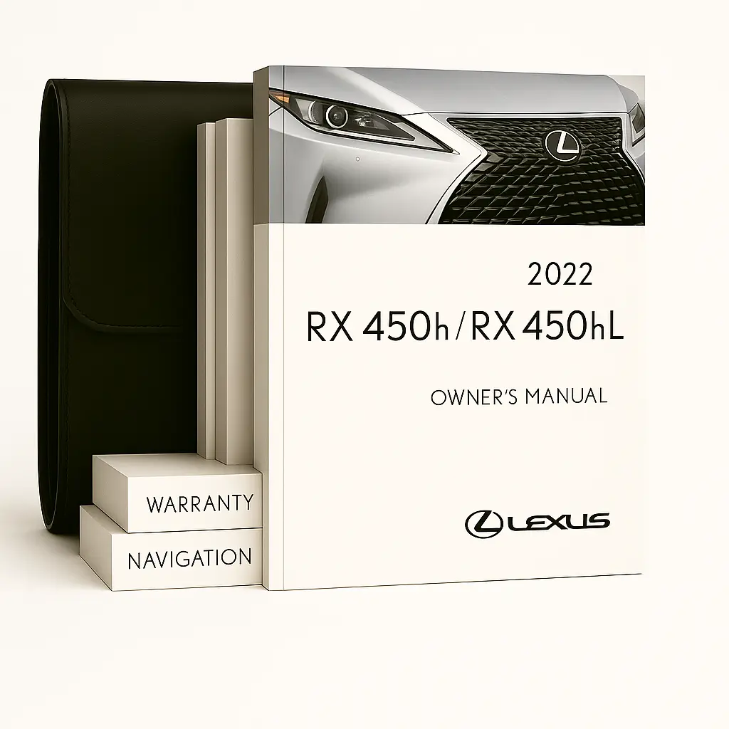 2022 Lexus RX 450h 450hL Owners Manual - Complete Set