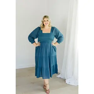 The Jenna Dress in Teal