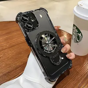 for iPhone 11 Pro Case with Magnetic Ring Stand,[Compatible with MagSafe] Four Corners Shockproof [Military Grade Drop Protection] Luxury Slim Kickstand Case for iPhone 11 Pro