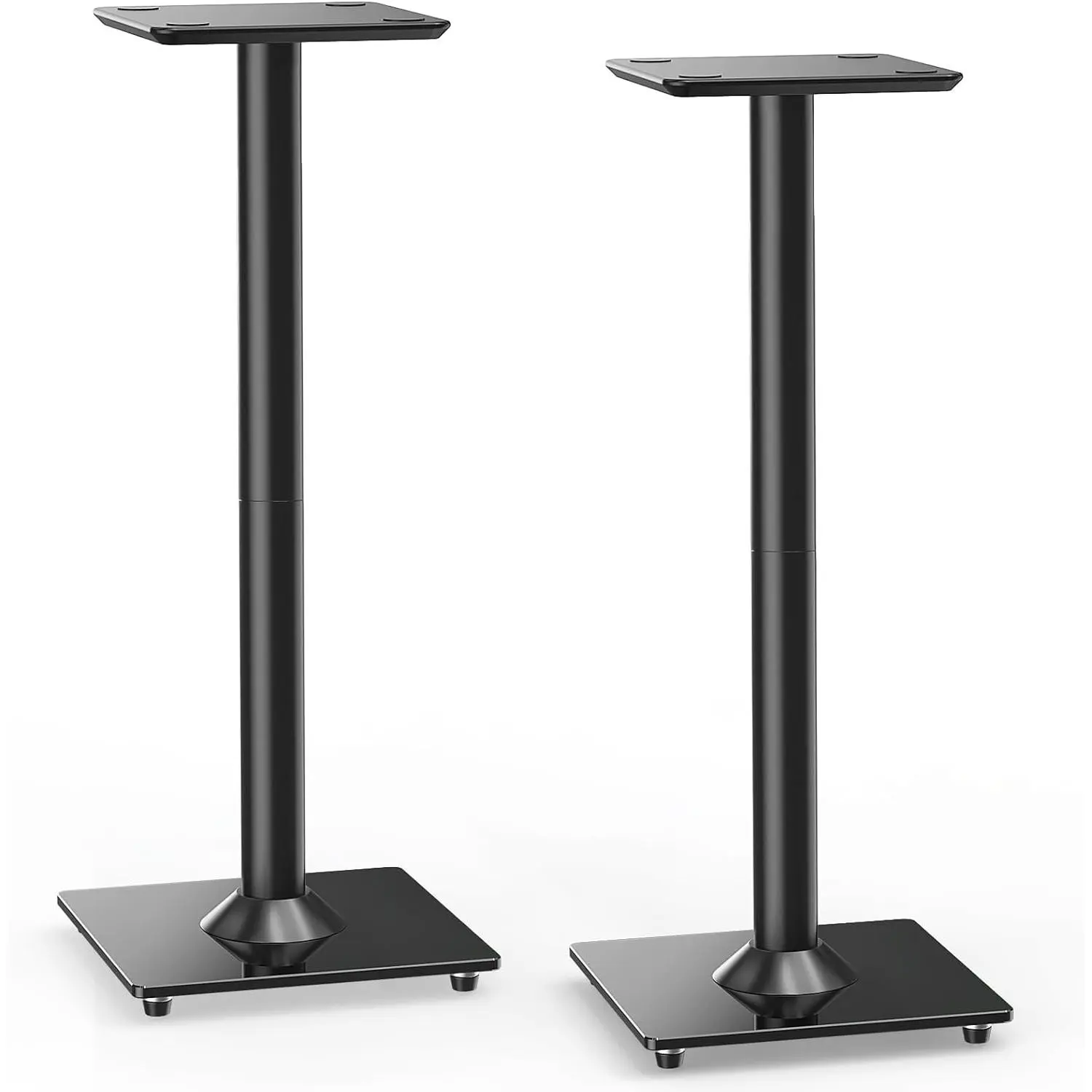 Universal Speaker Stand Pair, 31 Inch Height Bookshelf Speaker Stands for Satellite Speaker Large Speaker Up to 22 lbs, Surround Sound Speaker Stand with Cable Management, Black, YD5022 springtok