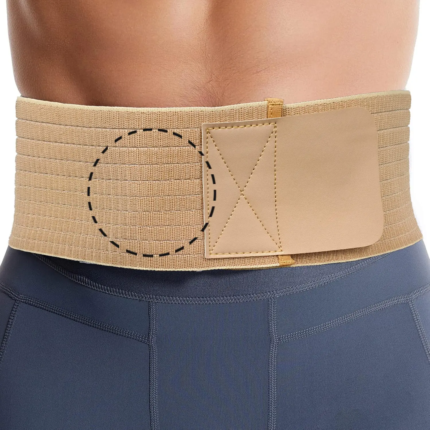 Umbilical Hernia Belt Brace, Abdominal Support Binder for Belly Button Navel Hernia, Comfortable & Effective Relief Solution, Adjustable Waist Wrap, Stomach Wrap