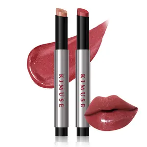 KIMUSE Click Lip Gloss Set ,Non Sticky Solid  Lip Balm for Plumps & Moisturizes, Glossy Finish